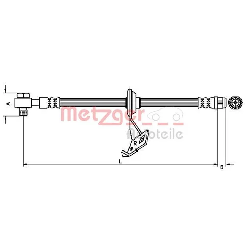 Brzdová hadica METZGER 4116207
