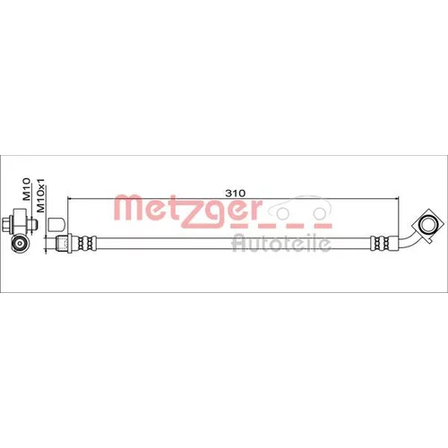 Brzdová hadica METZGER 4111551