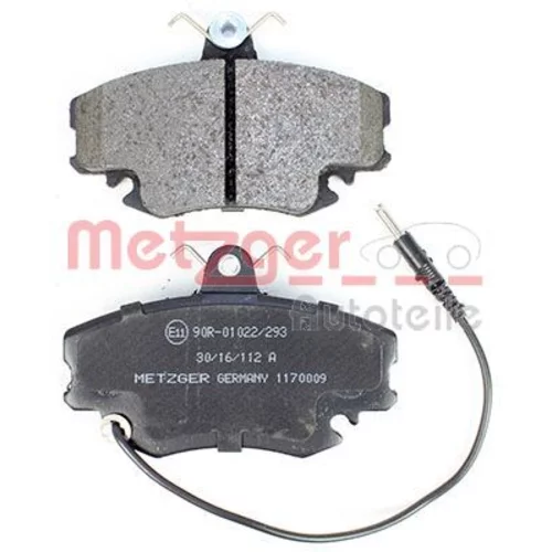 Sada brzdových platničiek kotúčovej brzdy 1170009 /METZGER/ - obr. 2