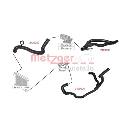Hadica chladenia 2420020 /METZGER/ - obr. 1