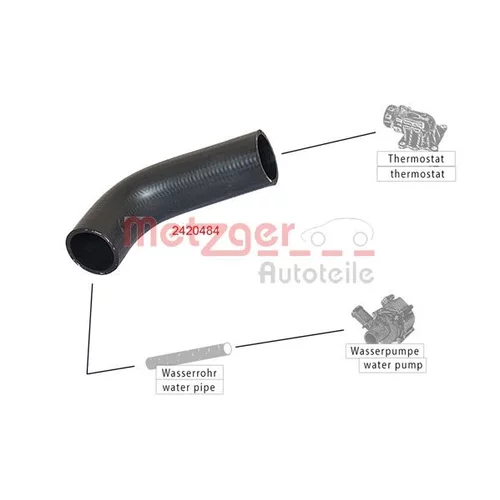 Hadica chladenia 2420484 /METZGER/ - obr. 1