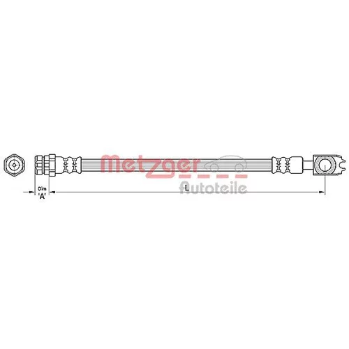Brzdová hadica METZGER 4110441
