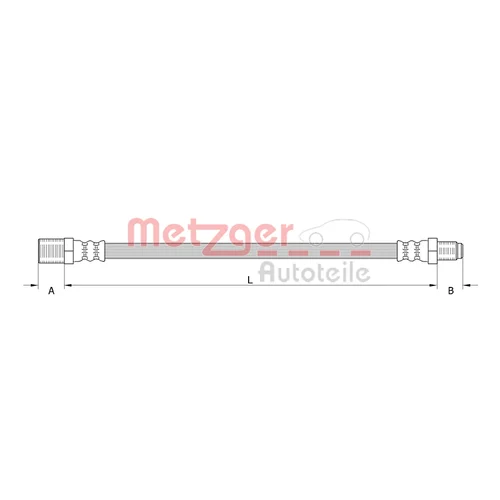 Brzdová hadica METZGER 4111377