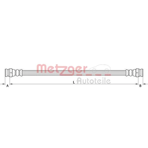 Brzdová hadica METZGER 4111618
