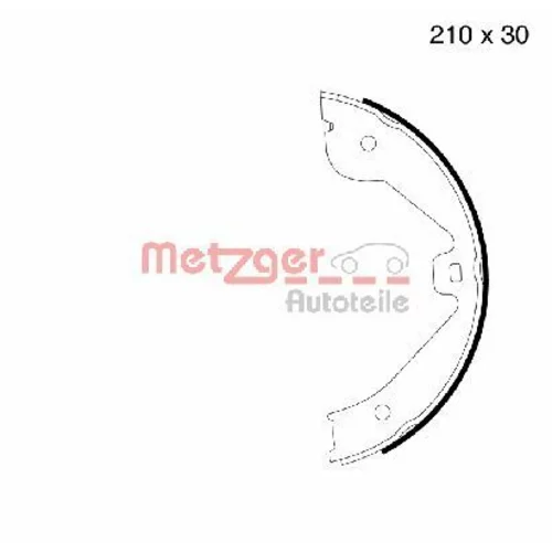 Sada brzd. čeľustí parkov. brzdy METZGER MG 790