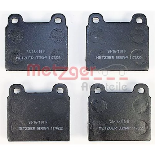 Sada brzdových platničiek kotúčovej brzdy 1170222 /METZGER/ - obr. 1