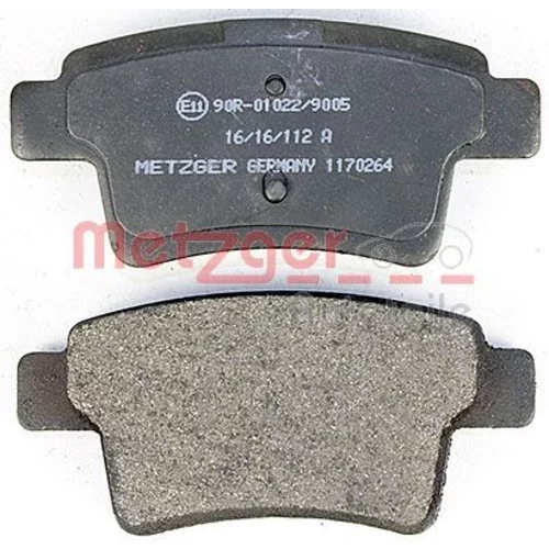 Sada brzdových platničiek kotúčovej brzdy 1170264 /METZGER/ - obr. 2