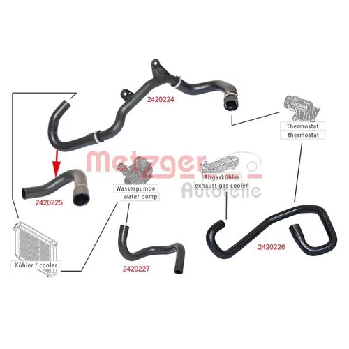 Hadica chladenia 2420226 /METZGER/ - obr. 1