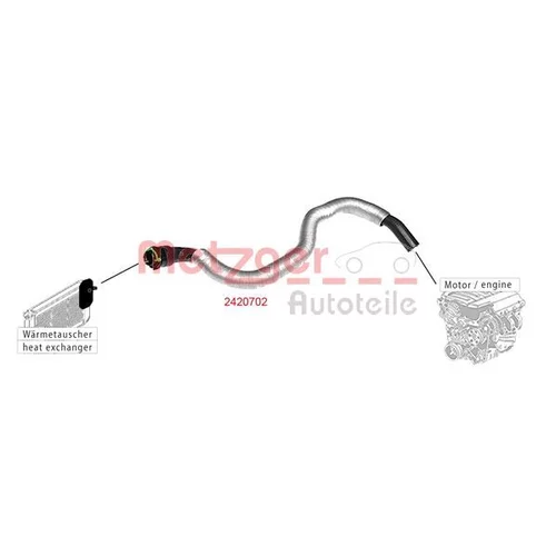 Hadica chladenia 2420702 /METZGER/ - obr. 1