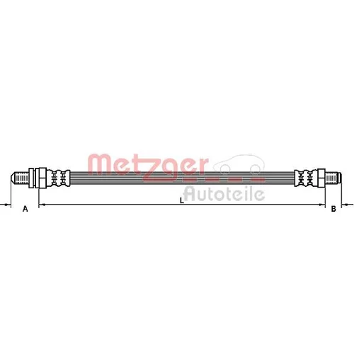Brzdová hadica METZGER 4110135