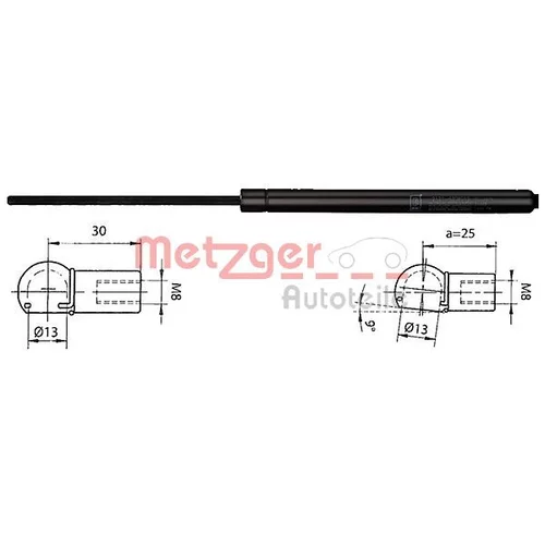 Pneumatická pružina, Batožinový/nákladný priestor METZGER 2110338