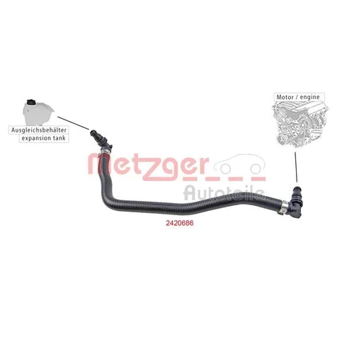 Hadica chladenia 2420686 /METZGER/ - obr. 1