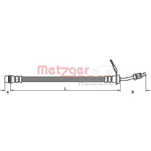 Brzdová hadica METZGER 4110211