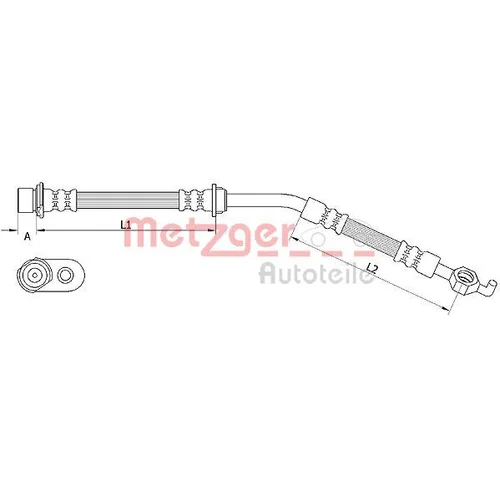 Brzdová hadica METZGER 4110967
