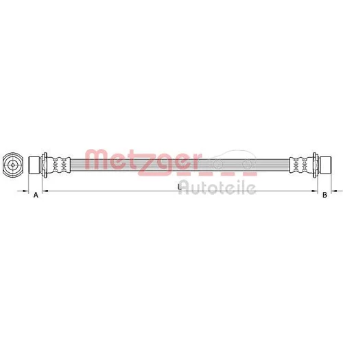 Brzdová hadica METZGER 4111503