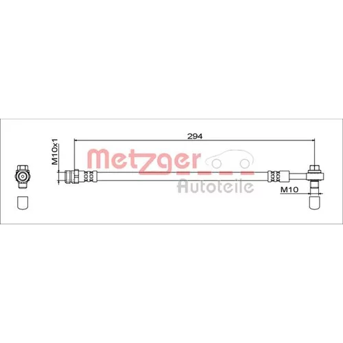 Brzdová hadica METZGER 4111538
