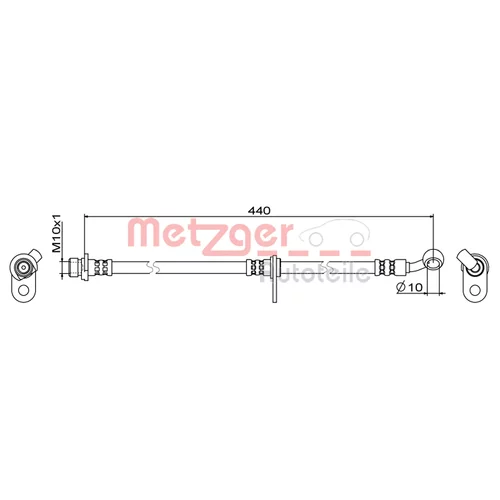 Brzdová hadica METZGER 4111847