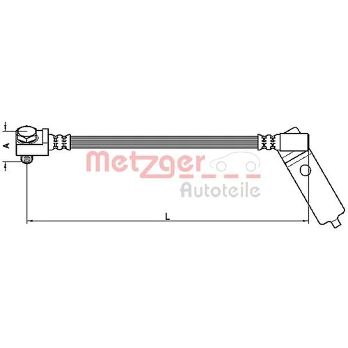Brzdová hadica METZGER 4112546