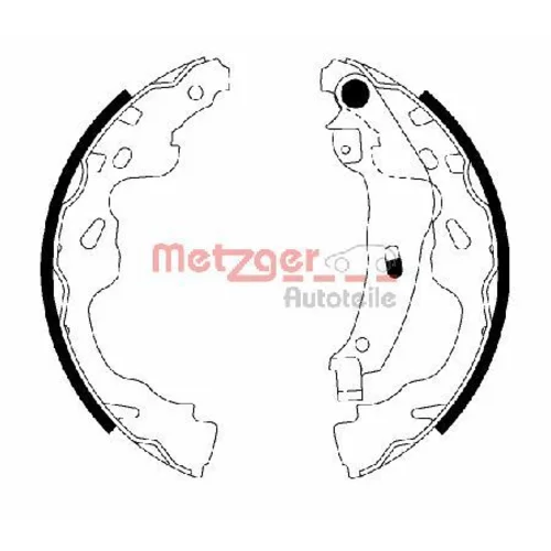Sada brzdových čeľustí METZGER MG 209
