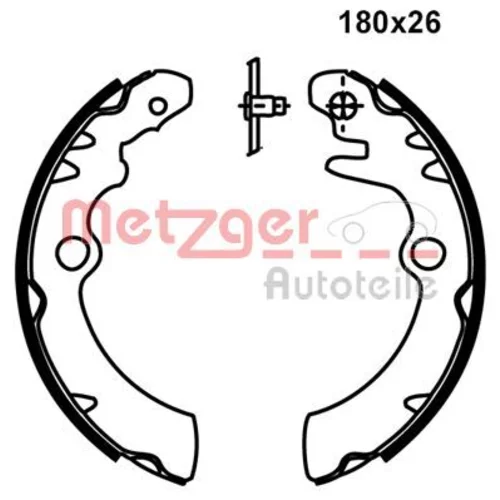 Sada brzdových čeľustí MG 235 /METZGER/ - obr. 1