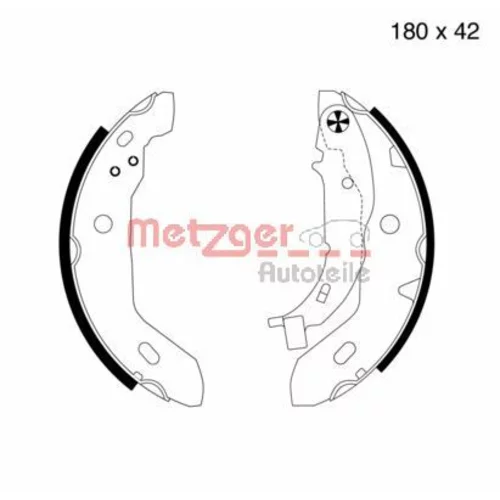 Sada brzdových čeľustí METZGER MG 713