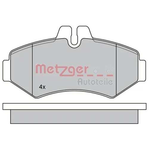 Sada brzdových platničiek kotúčovej brzdy METZGER 1170274