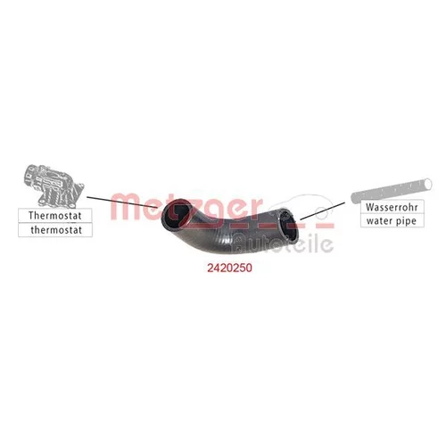 Hadica chladenia 2420250 /METZGER/ - obr. 1