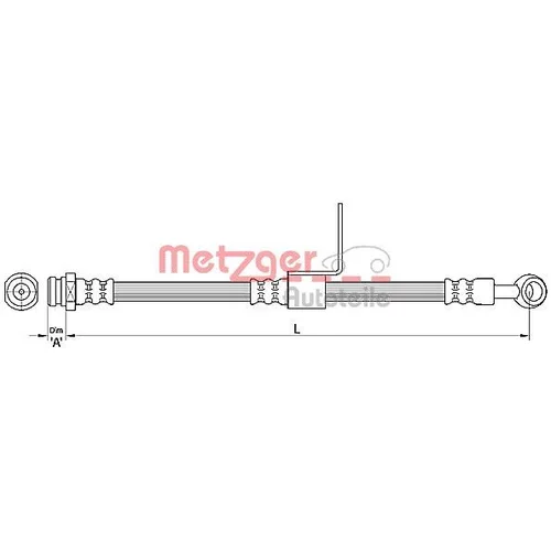 Brzdová hadica METZGER 4110218