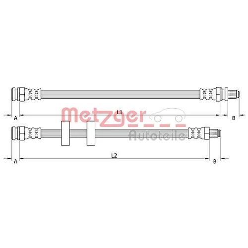 Brzdová hadica METZGER 4110995