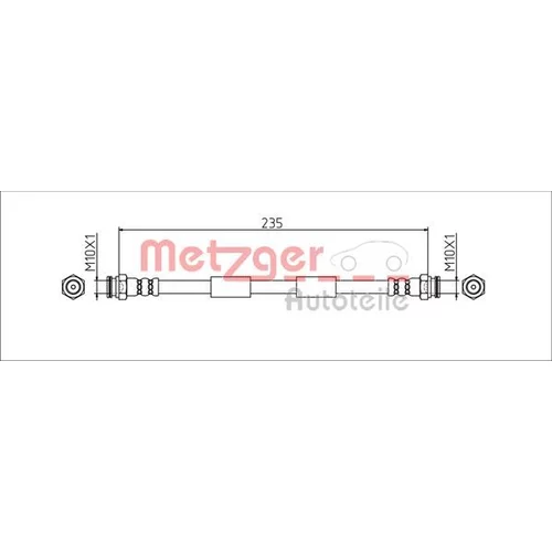 Brzdová hadica METZGER 4111806