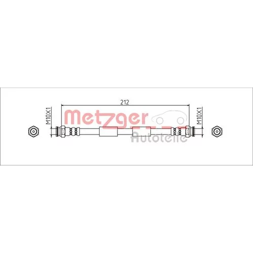 Brzdová hadica METZGER 4111807