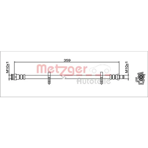 Brzdová hadica METZGER 4112051