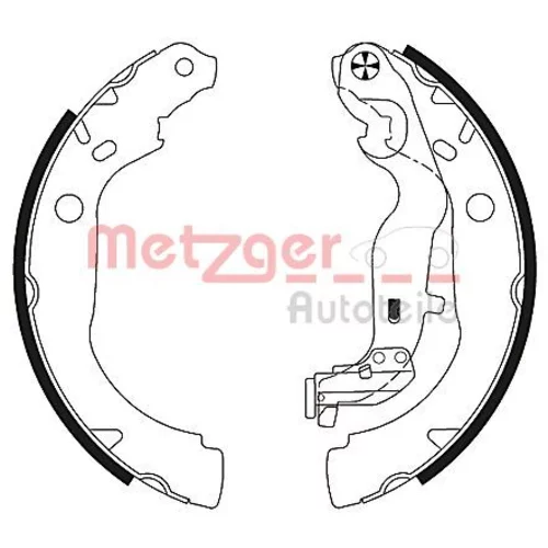 Sada brzdových čeľustí METZGER MG 131