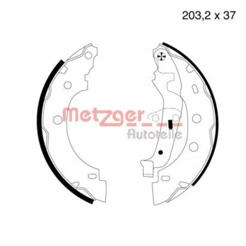 Sada brzdových čeľustí METZGER MG 706