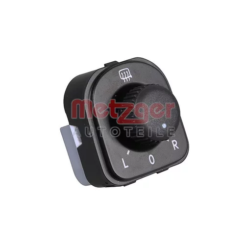 Spínač, nastavenie vonkajších spätných zrkadiel METZGER 09161125