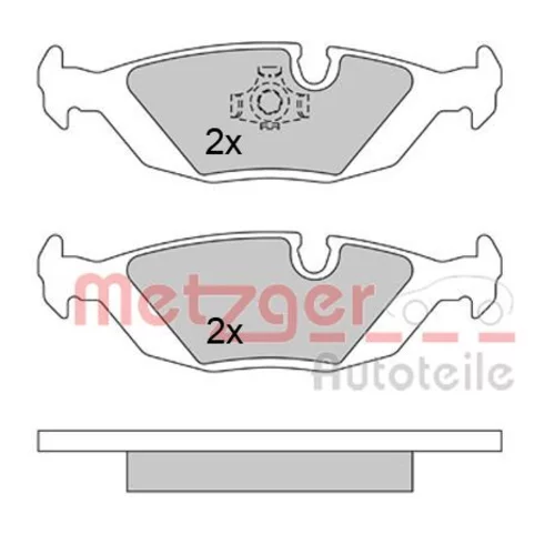 Sada brzdových platničiek kotúčovej brzdy METZGER 1170284