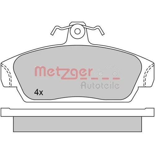 Sada brzdových platničiek kotúčovej brzdy METZGER 1170514