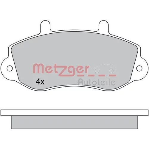 Sada brzdových platničiek kotúčovej brzdy METZGER 1170553