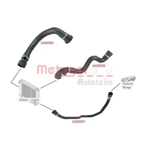 Hadica chladenia 2420638 /METZGER/ - obr. 1