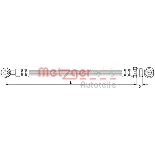 Brzdová hadica METZGER 4111047