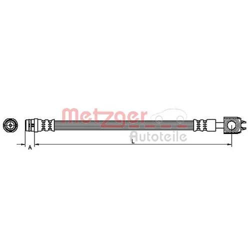 Brzdová hadica METZGER 4116202