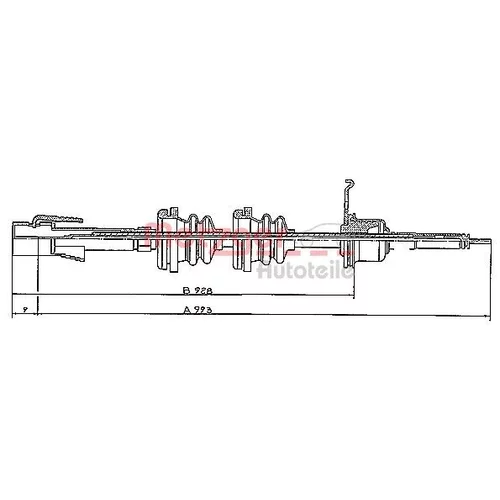 Hriadeľ tachometra METZGER S 31024