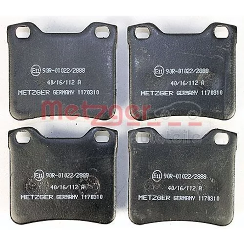 Sada brzdových platničiek kotúčovej brzdy 1170310 /METZGER/ - obr. 1