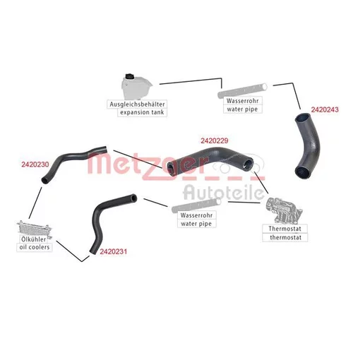 Hadica chladenia 2420231 /METZGER/ - obr. 1