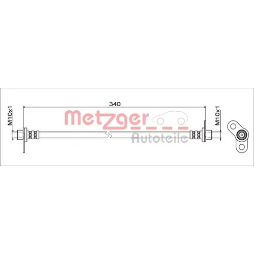Brzdová hadica METZGER 4111745