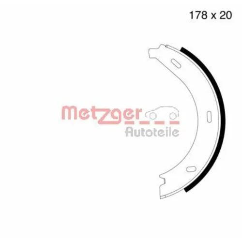 Sada brzd. čeľustí parkov. brzdy METZGER MG 710