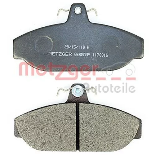 Sada brzdových platničiek kotúčovej brzdy 1170315 /METZGER/ - obr. 2