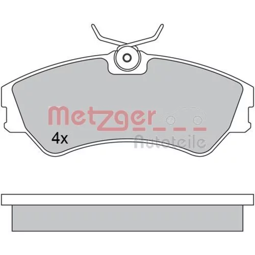 Sada brzdových platničiek kotúčovej brzdy METZGER 1170397