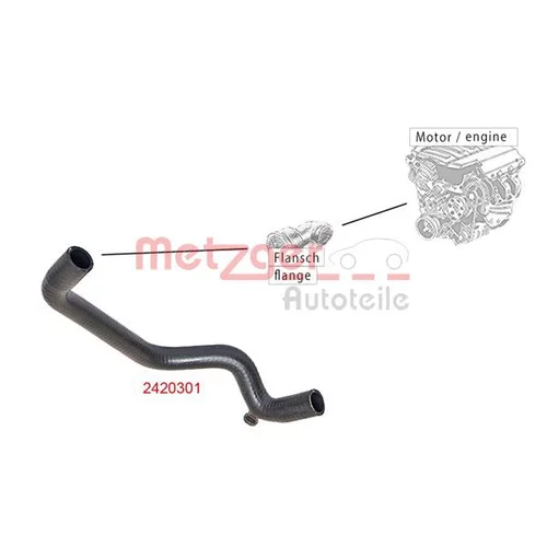 Hadica chladenia 2420301 /METZGER/ - obr. 1