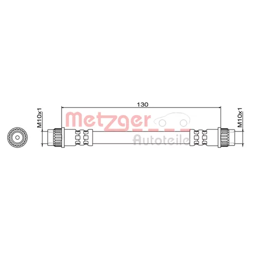 Brzdová hadica METZGER 4111837